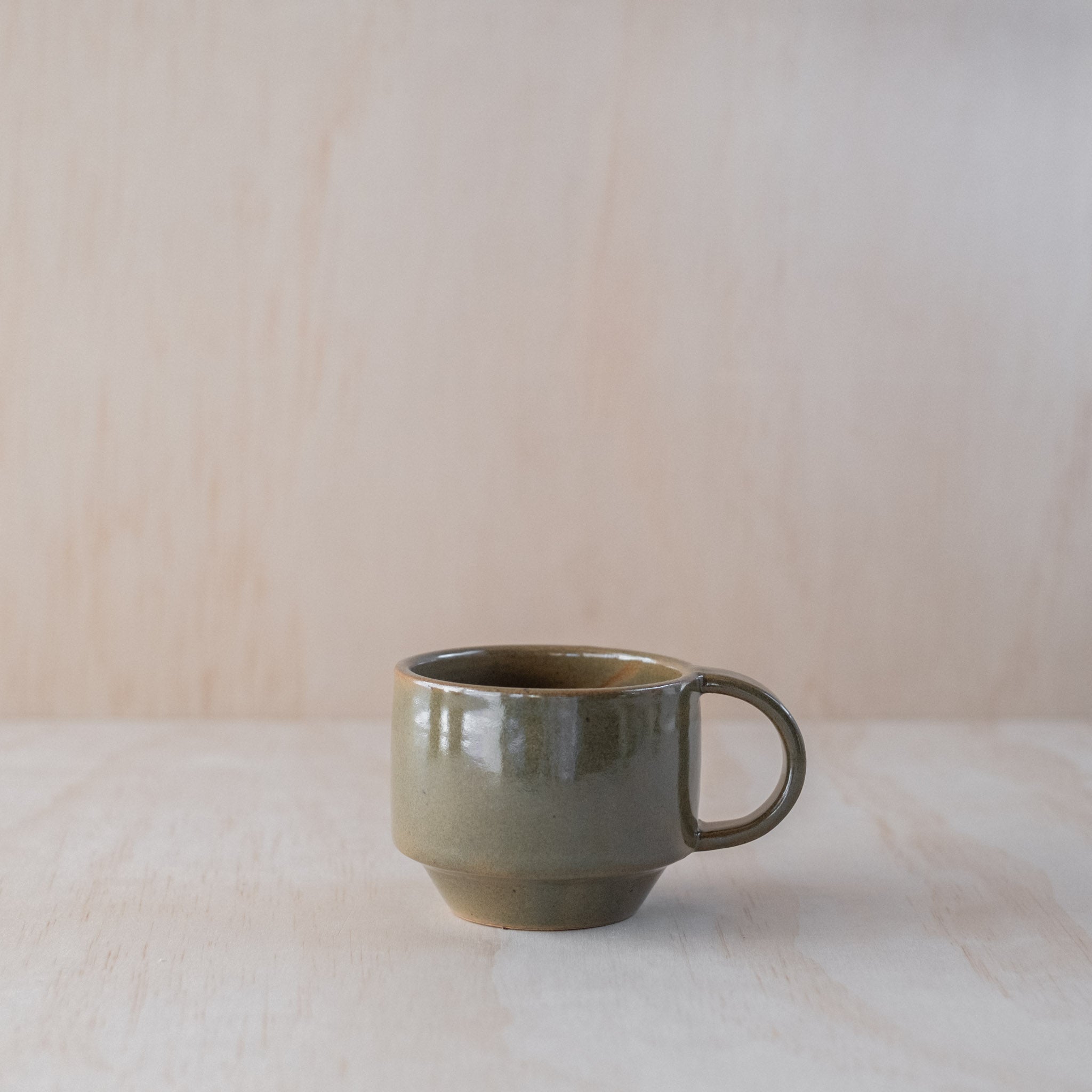 C-handle Stacking Mug, Green