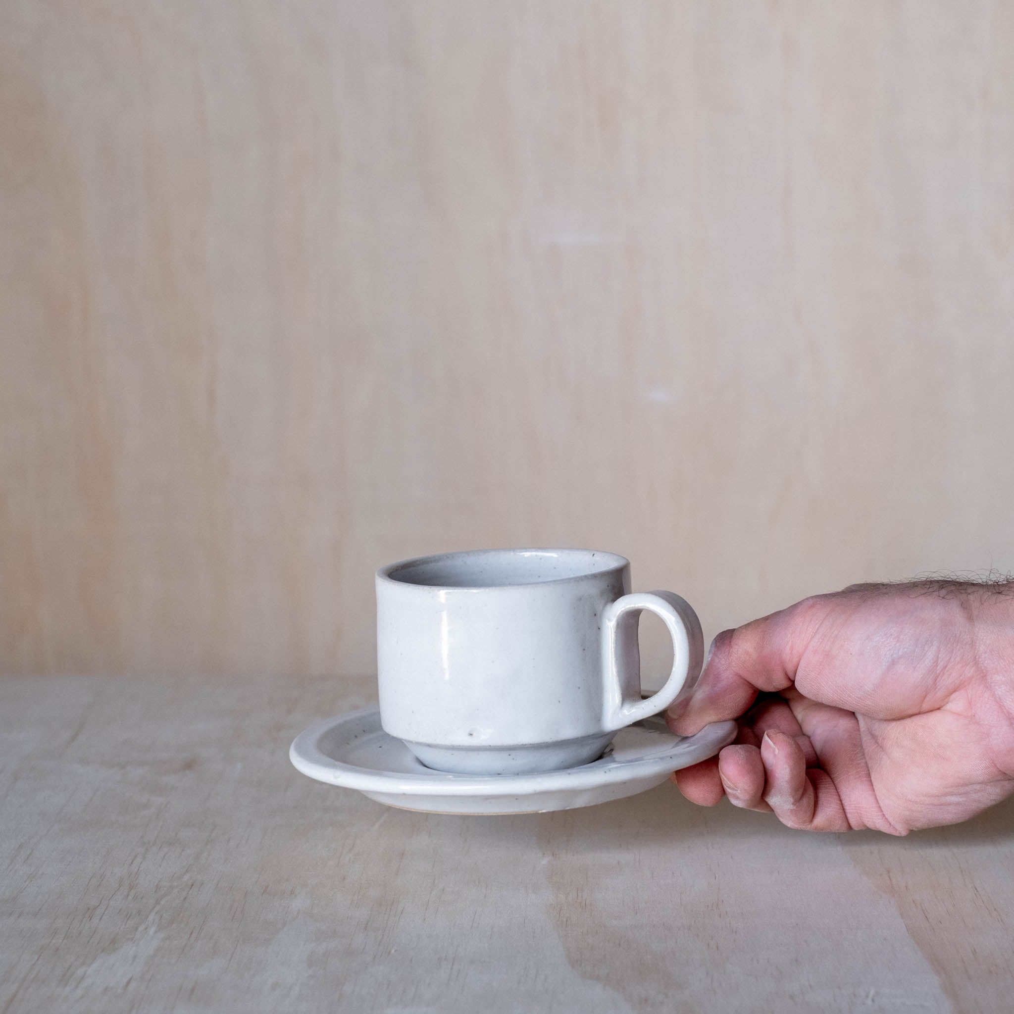 Large Saucer, White