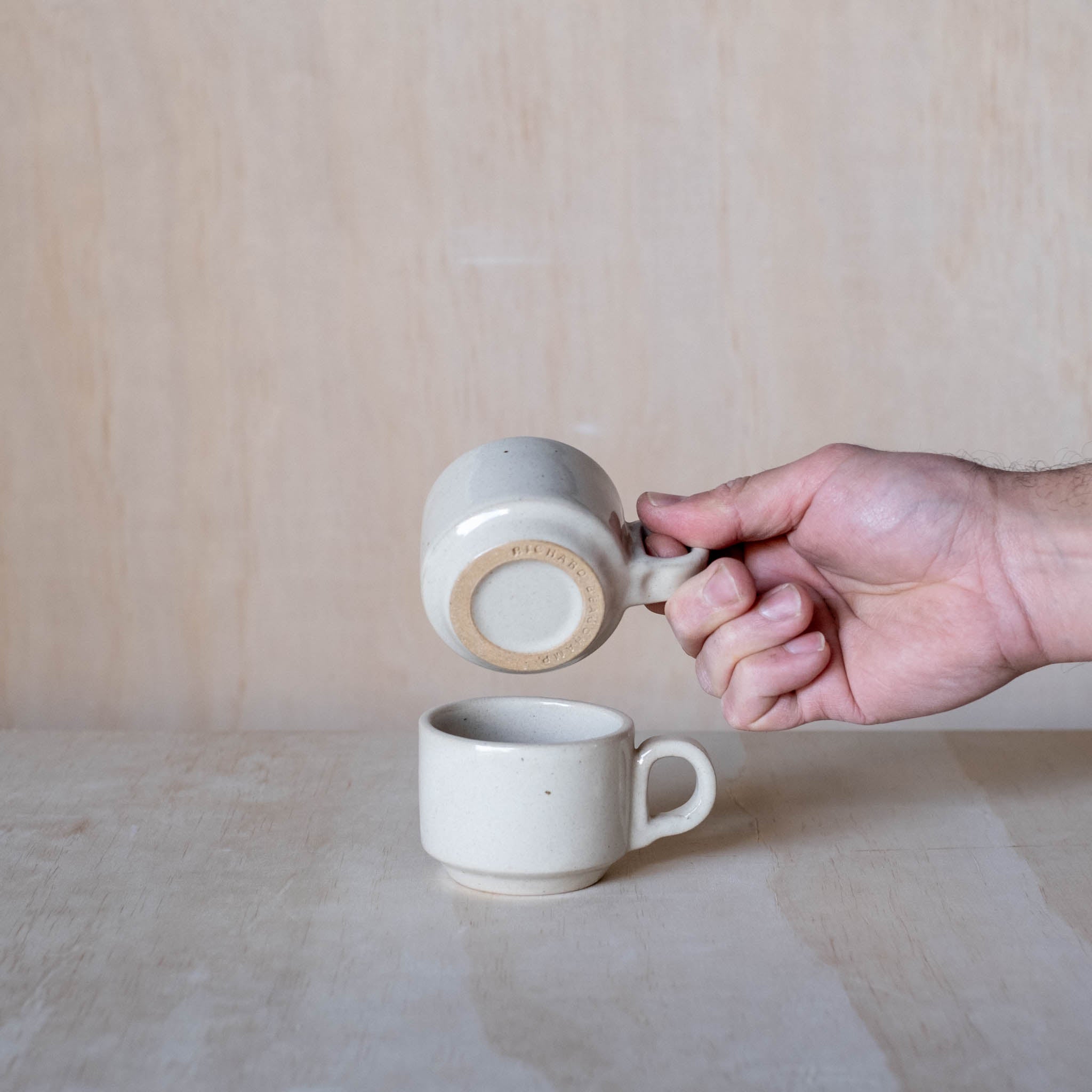 Small Stacking Mug, Beige