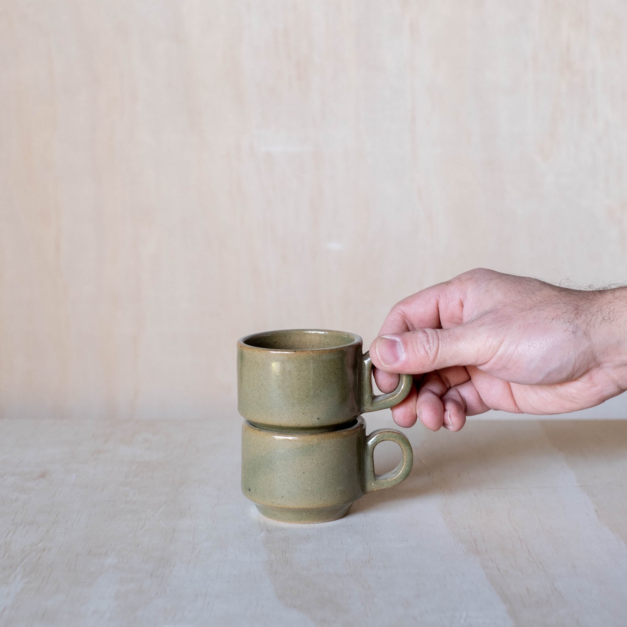 Small Stacking Mug, Green