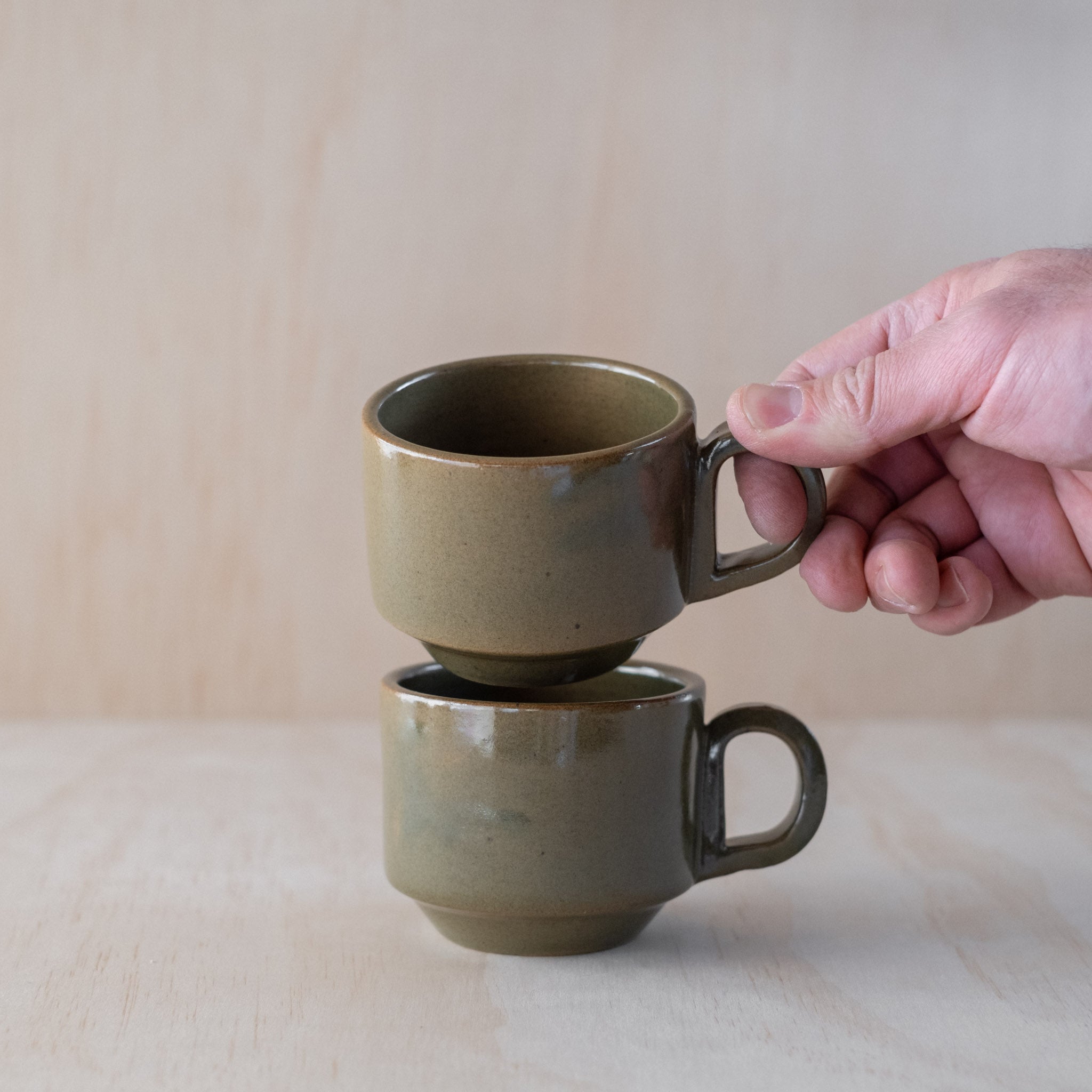 Stacking Mug, Green – Richard Beauchamp Studio
