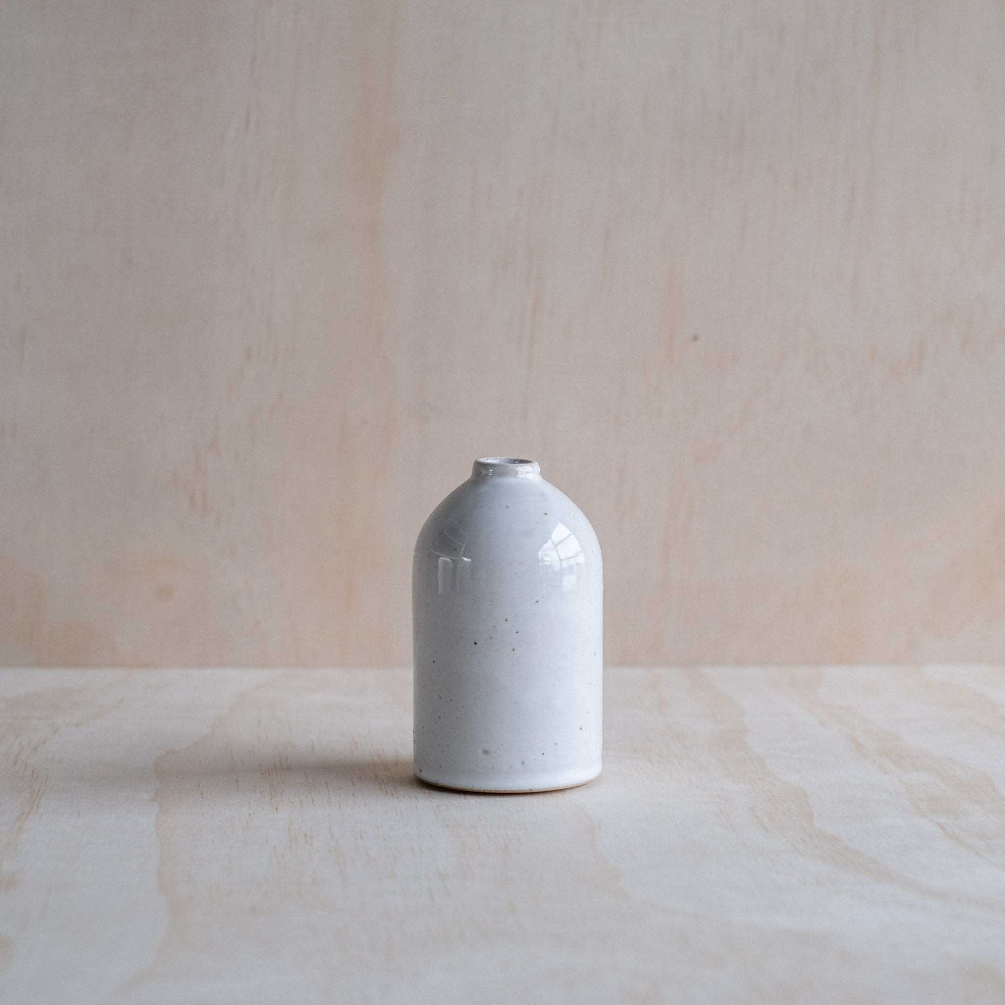 Medium Bottle Vase, White