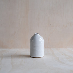 Medium Bottle Vase, White