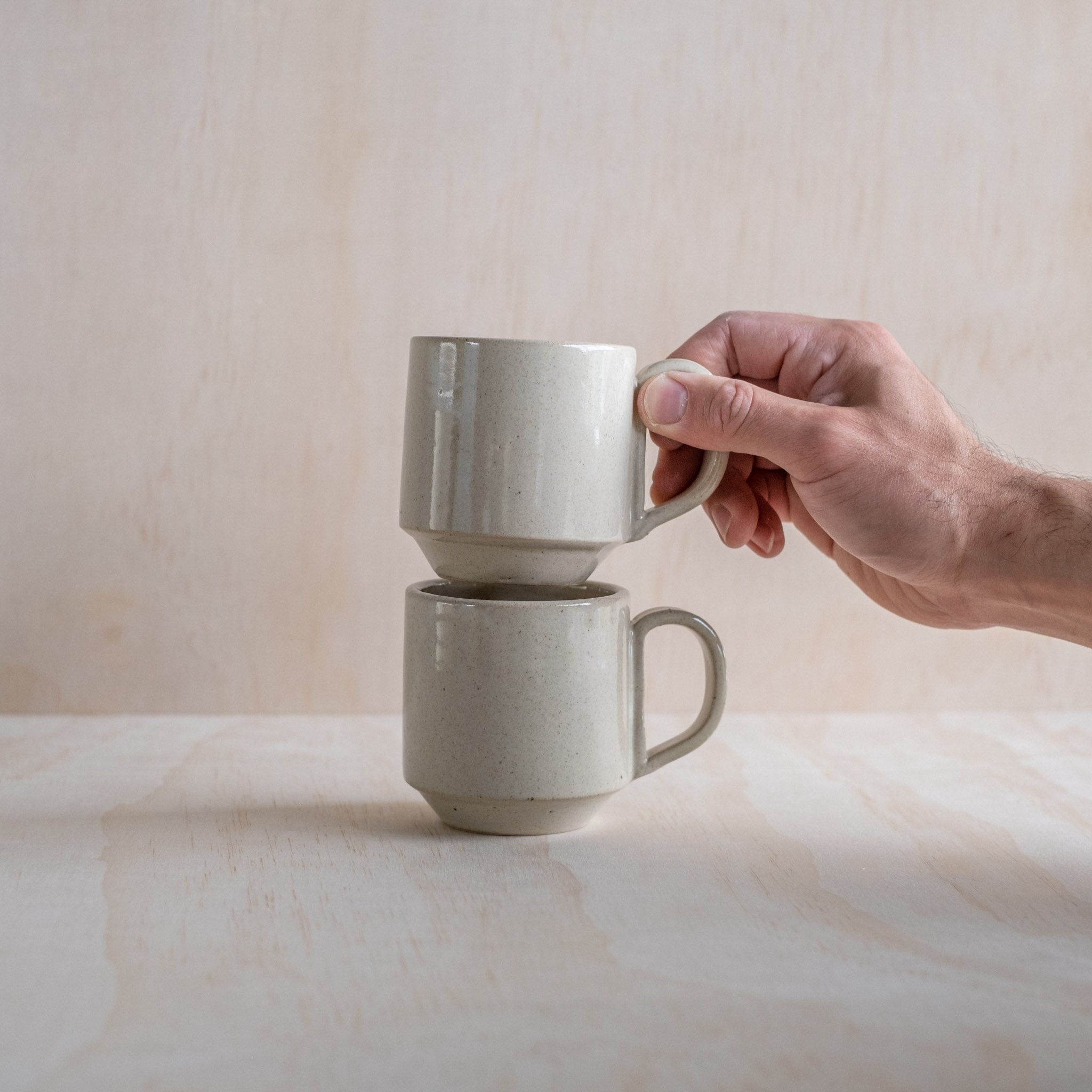 Tall Stacking Mug, Beige – Richard Beauchamp Studio