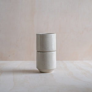 Tall Stacking Tumbler, Beige